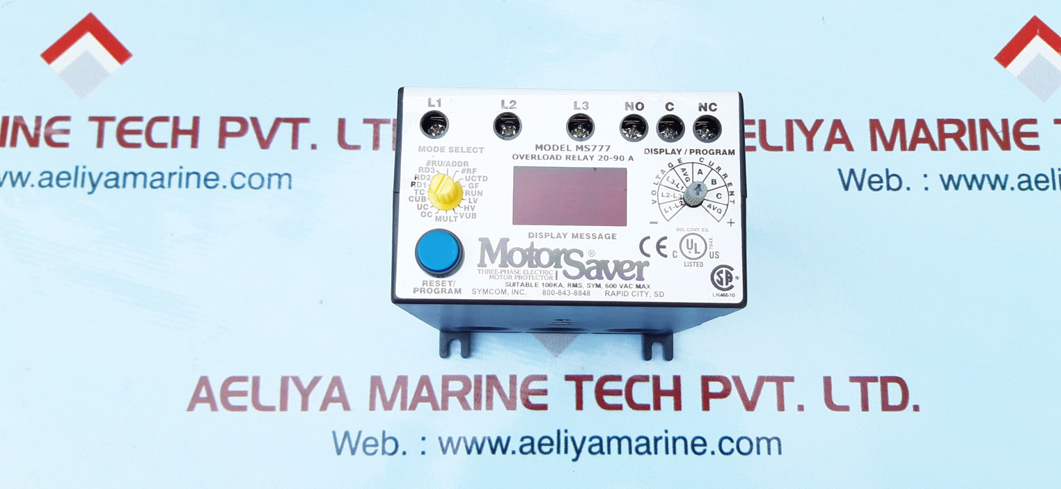 symcom Motor saver ms777 overload relay 20-90a