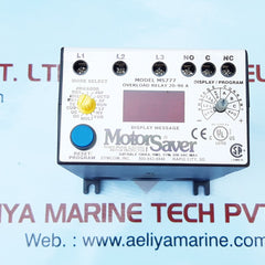 symcom Motor saver ms777 overload relay 20-90a