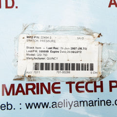 Square D 9013ghg1s8j54 pressure switch