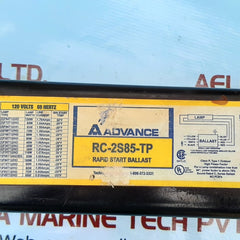 Advance rc-2s85-tp rapid start ballast 120v