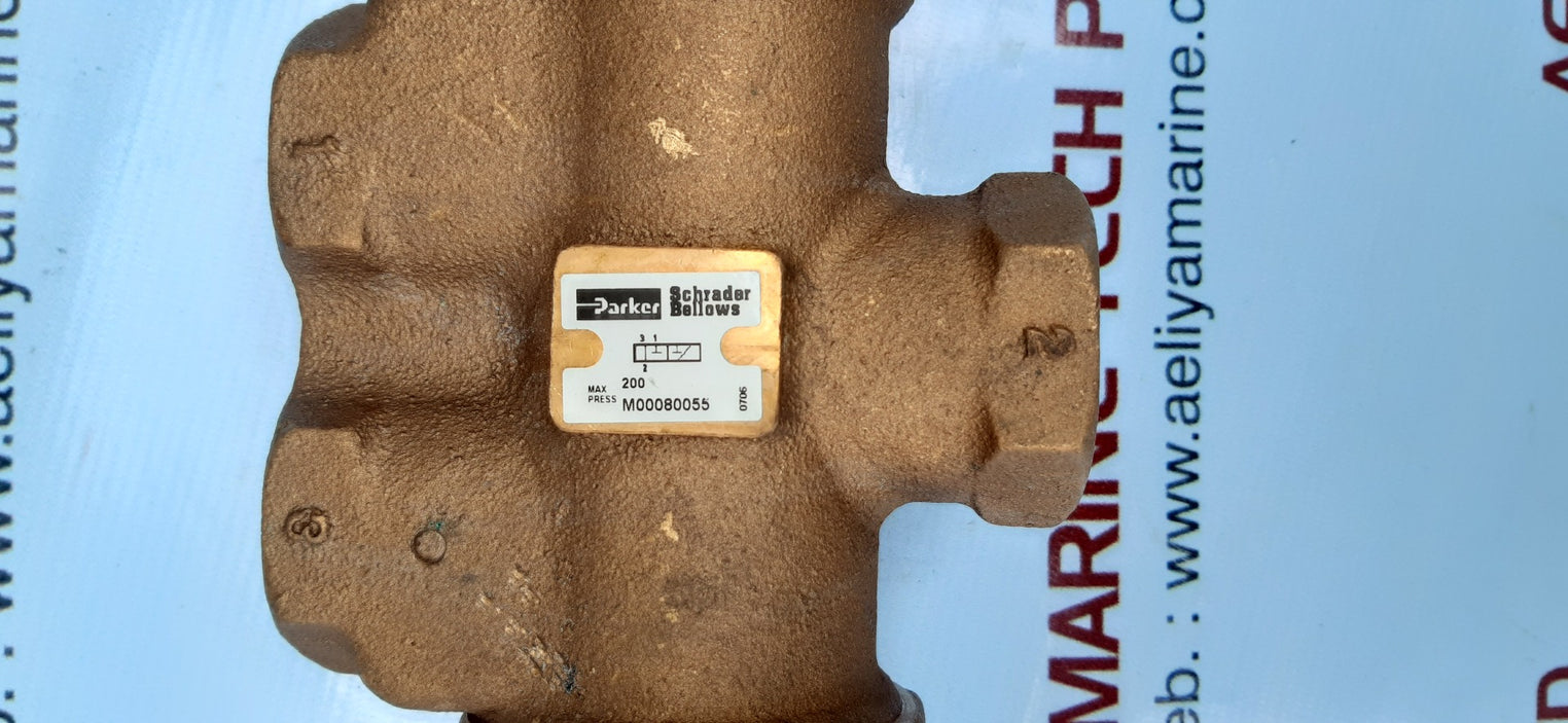 Parker m00080055 3-way manual valve