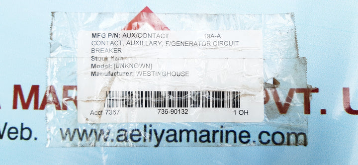 Westinghouse aux/contact 19a-a circuit breaker