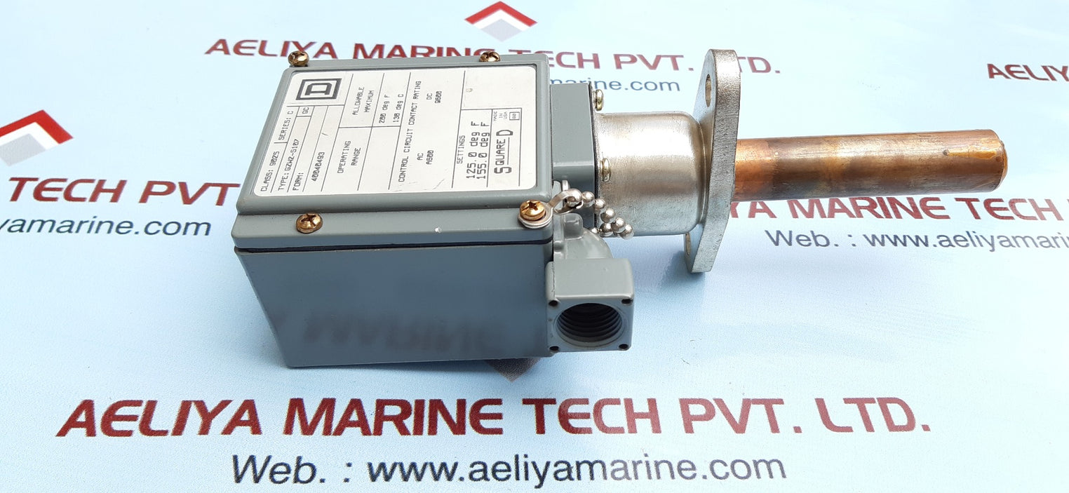 Square d class 9025 gzw2-s107 pressure switch ser. c