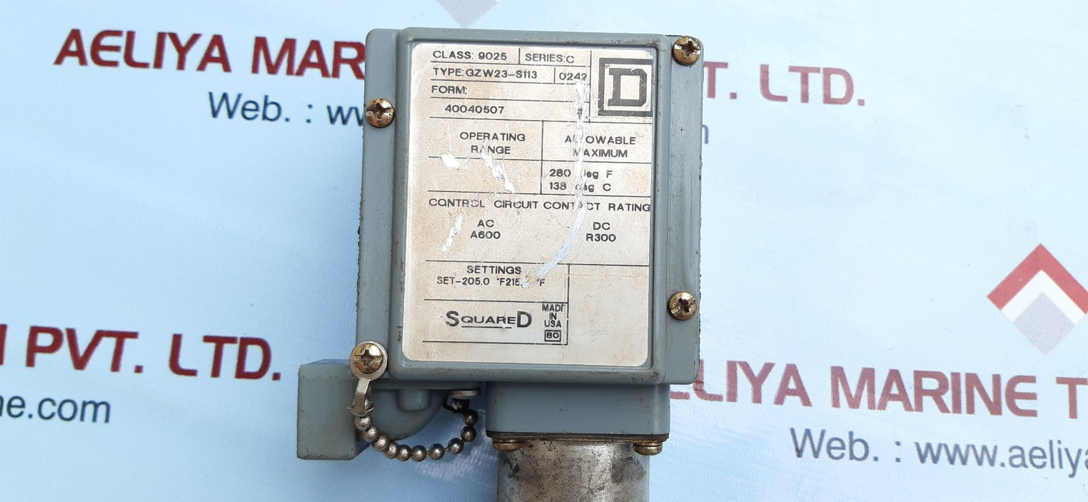 Square D gzw23-s113 pressure switch