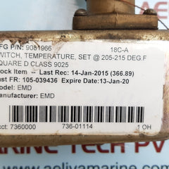 Square d 9025 9081966 temperature switch