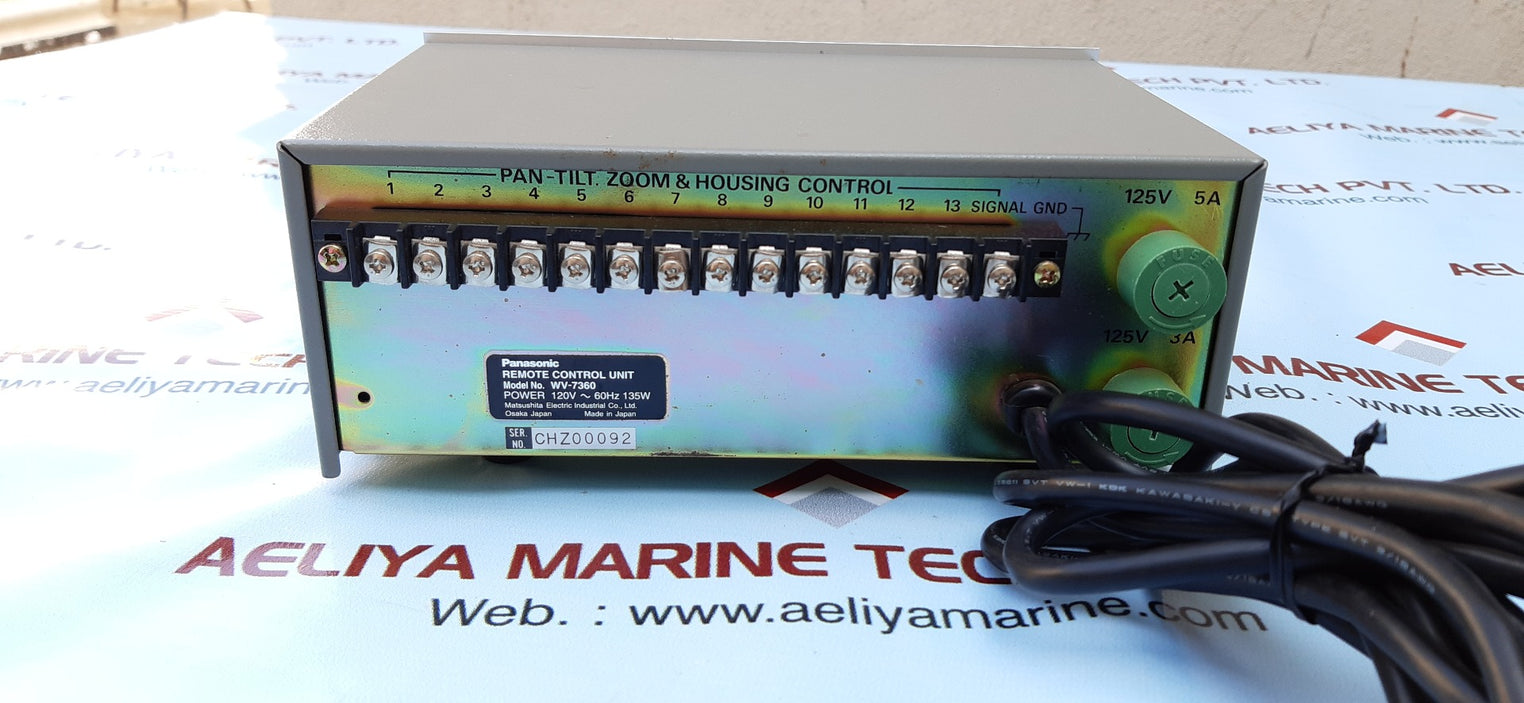 Panasonic wv-7360 remote control unit