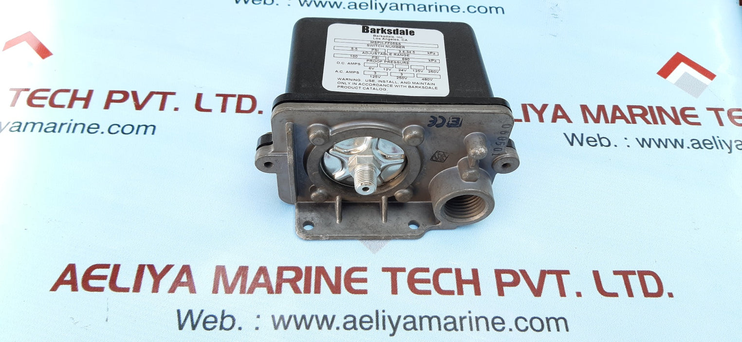 Barksdale msph-ff05ss mechanical pressure switch 100 psi