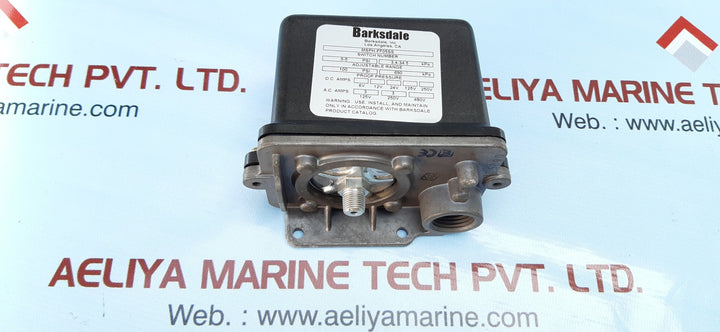 Barksdale msph-ff05ss mechanical pressure switch 100 psi