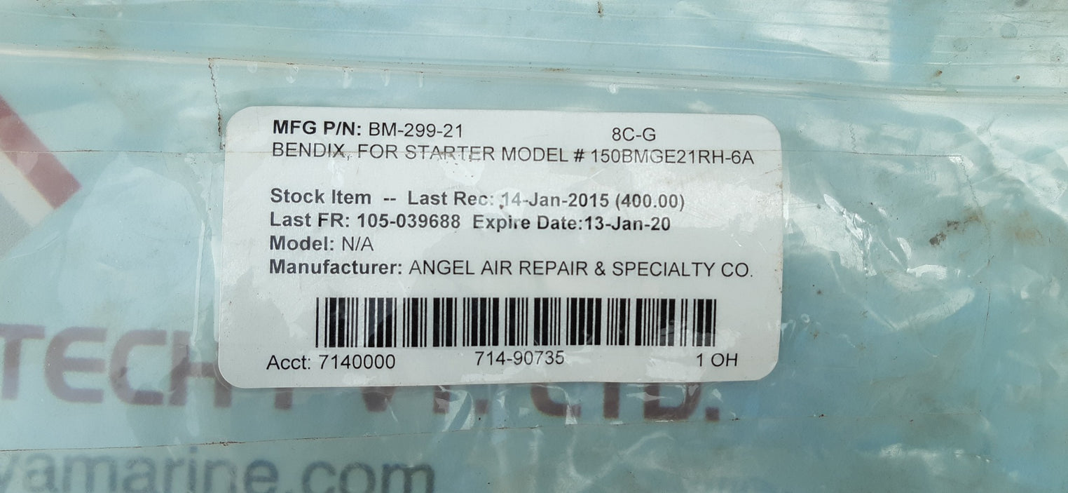 Angel bm-299-21 bendix for ingresoll rand