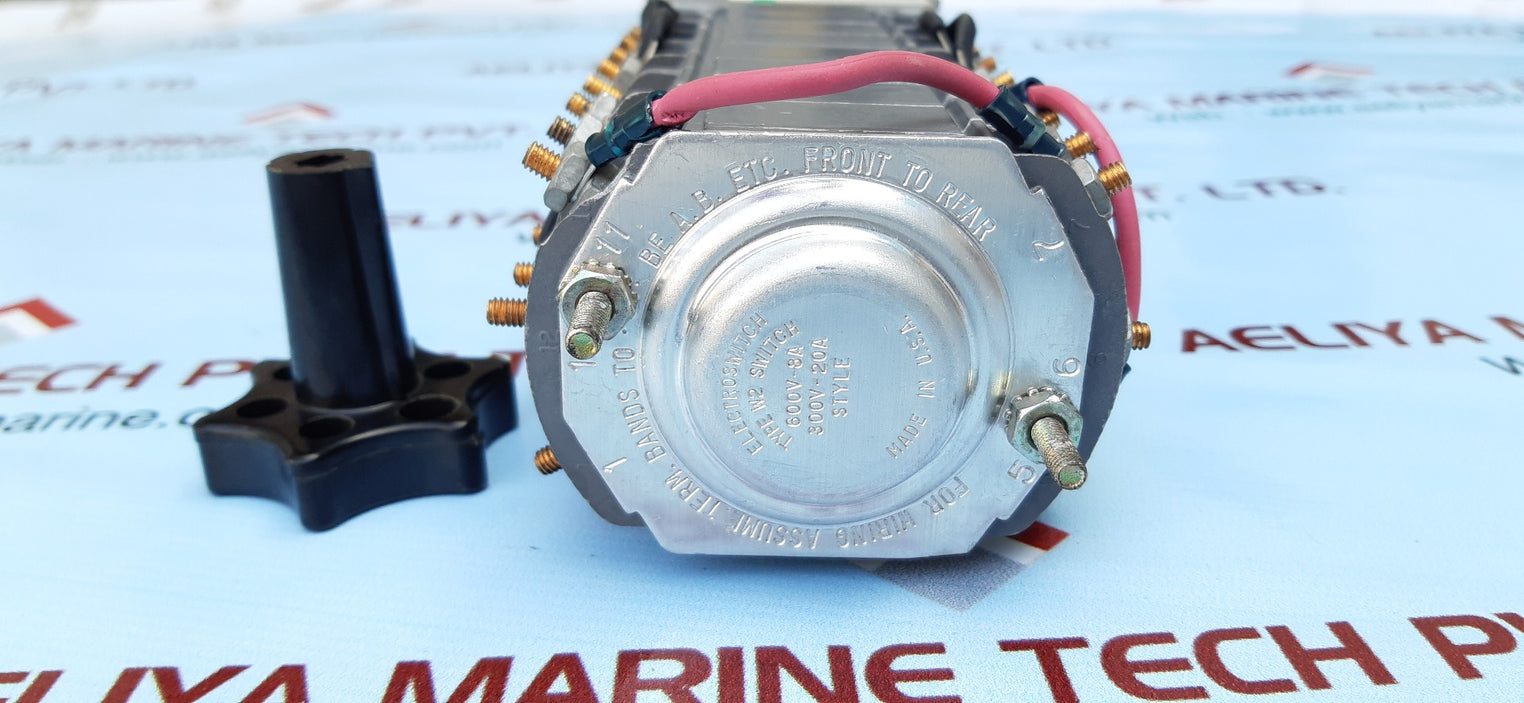 Electroswitch w-2 rotary selector switch 600v-8a 300v-20a