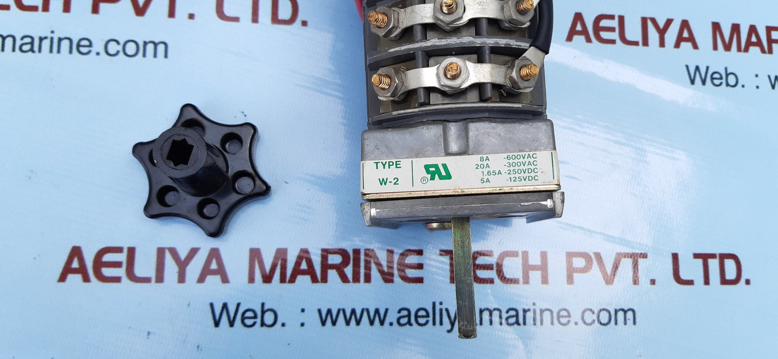 Electroswitch w-2 rotary selector switch 600v-8a 300v-20a