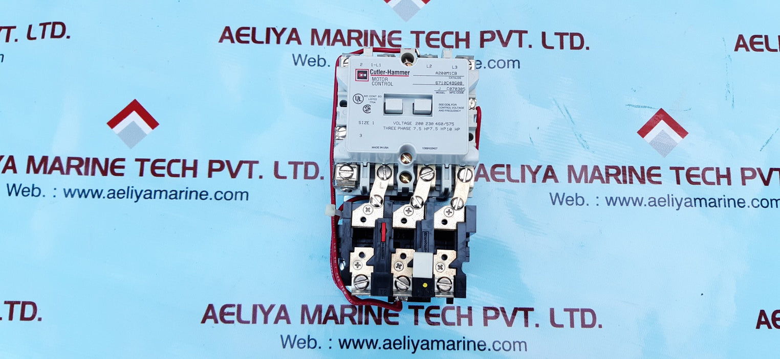 Cutler-hammer eaton a200m1cb 3pole motor control 6710c49g08