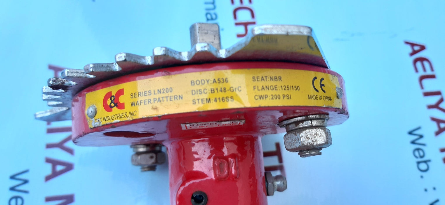 C&c industries series ln200 wafer style butterfly valve