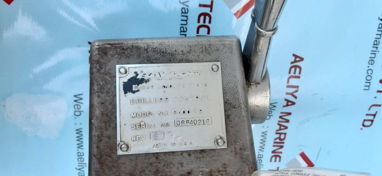 Baylor 8400Is drillers control