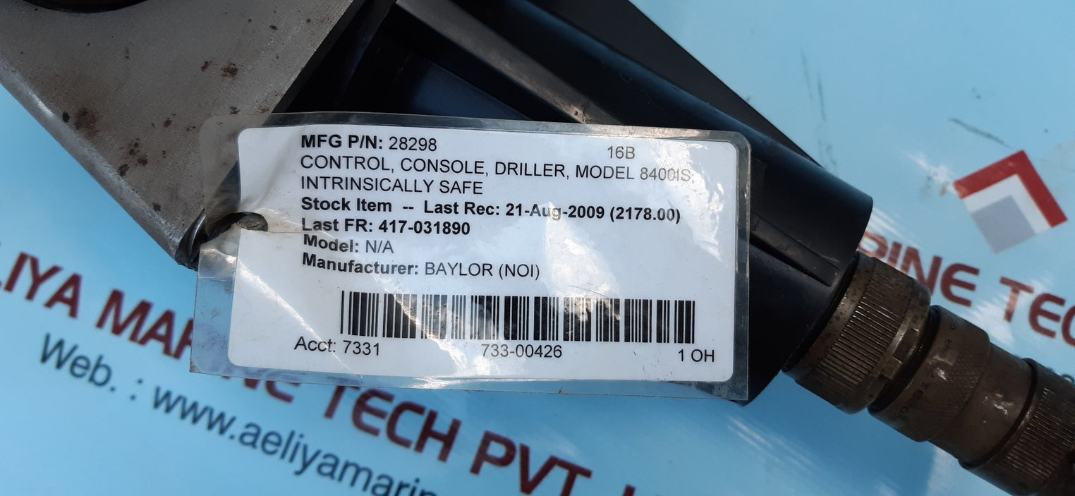 Baylor 8400Is drillers control