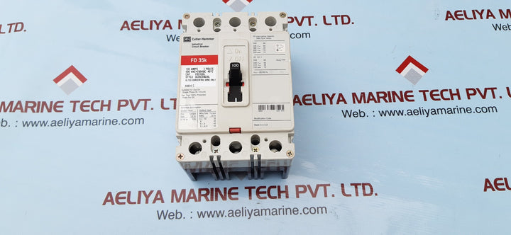 Eaton cutler hammer fd35k 3 pole circuit breaker 100 amps