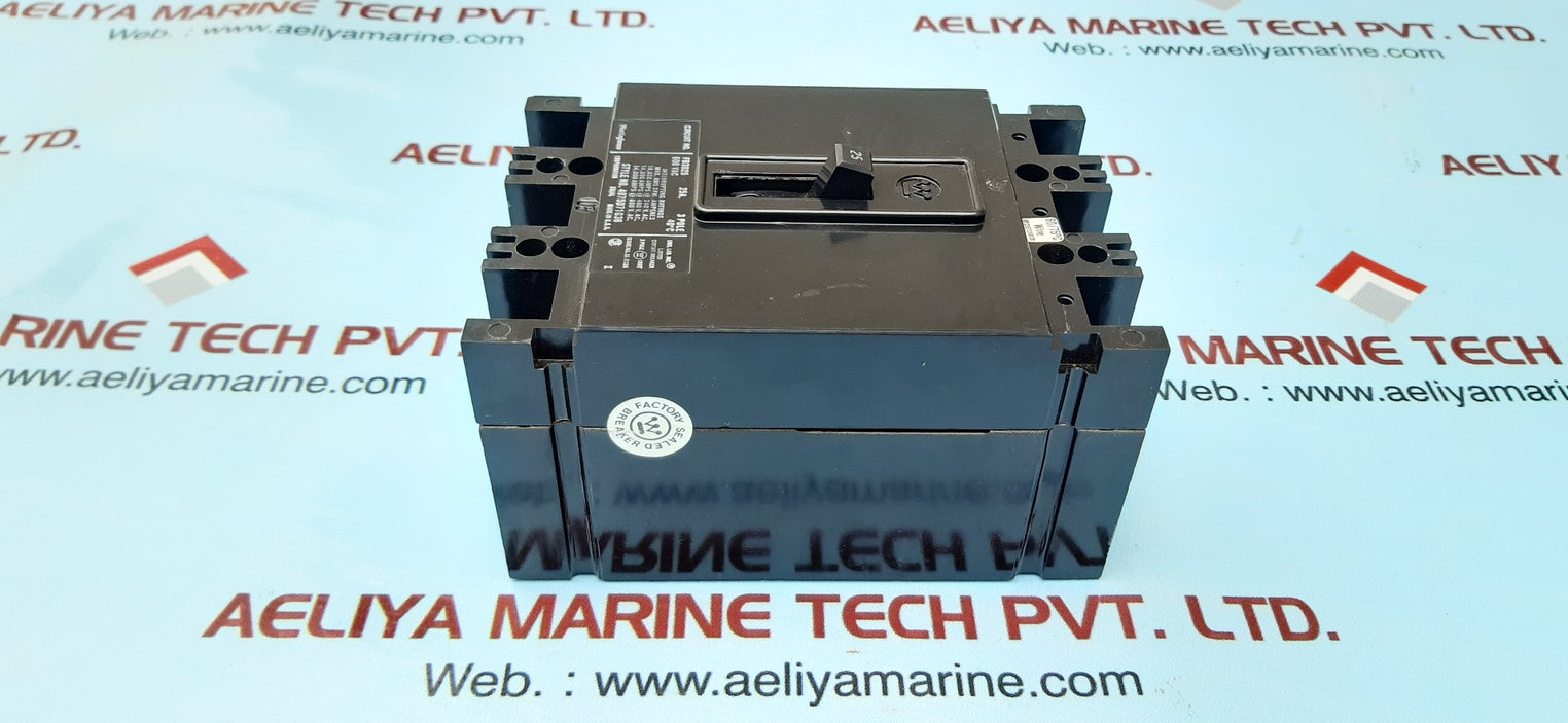 Westinghouse fb3025 600vac 25a 3pole 40'c circuit breaker