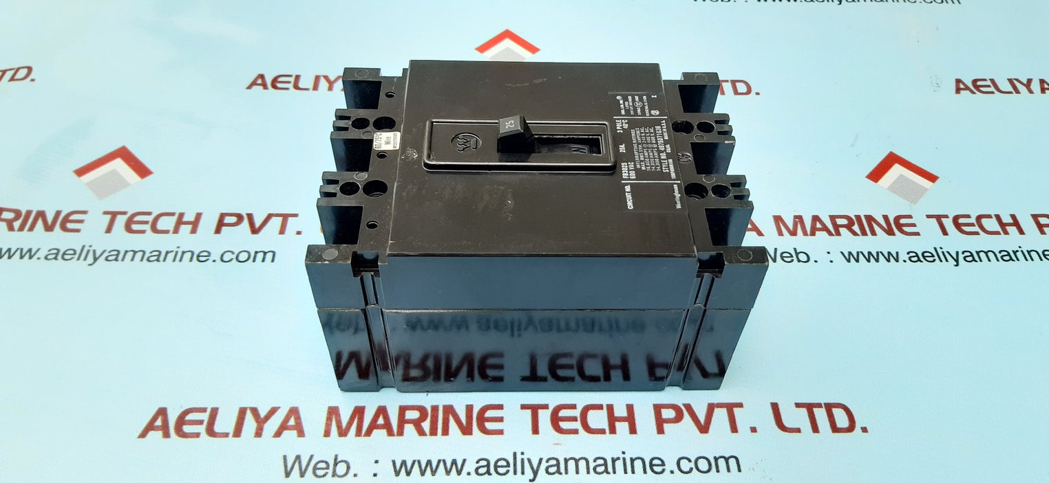 Westinghouse fb3025 600vac 25a 3pole 40'c circuit breaker