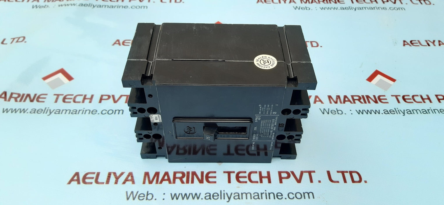Westinghouse fb3025 600vac 25a 3pole 40'c circuit breaker