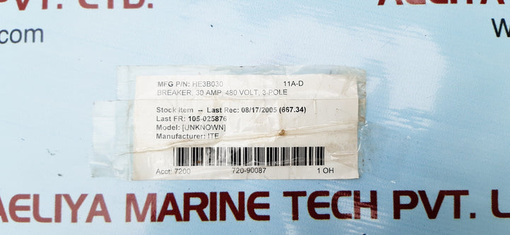 Miami rhe3-b30 replacement circuit breaker