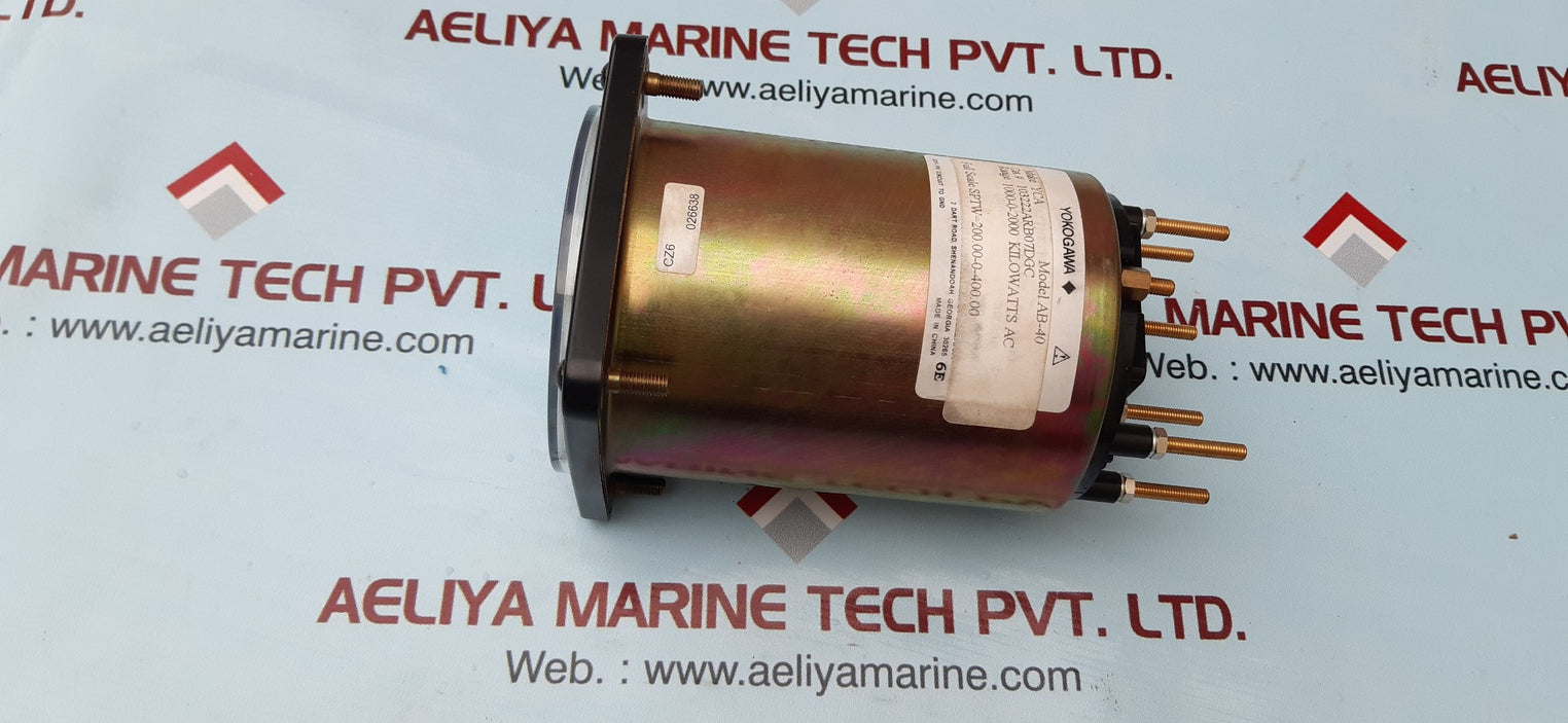 Yokogawa 103222arb07dgc ab-40 ac kilowatts meter