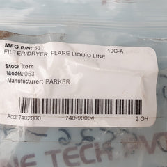 Parker 053 liquid line filter dryer