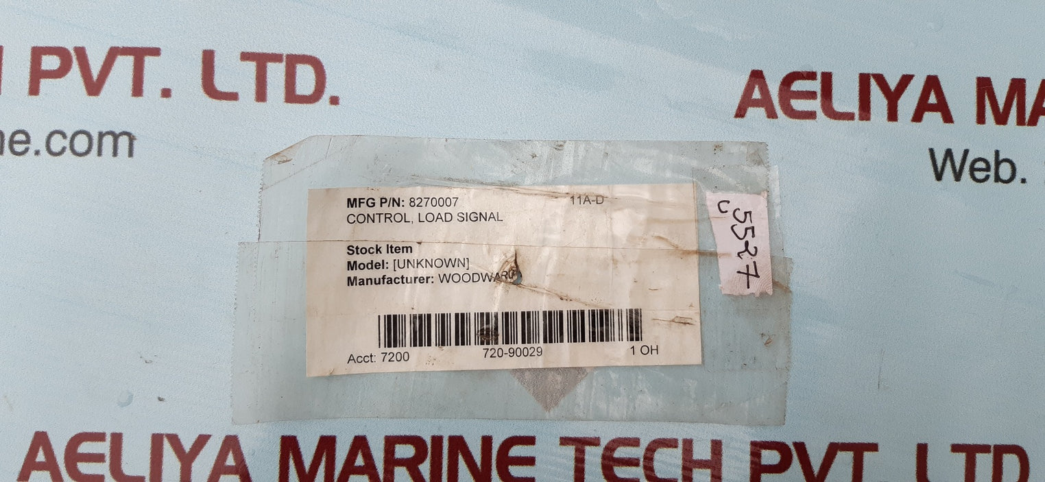 Woodward 8270-007 load signal control