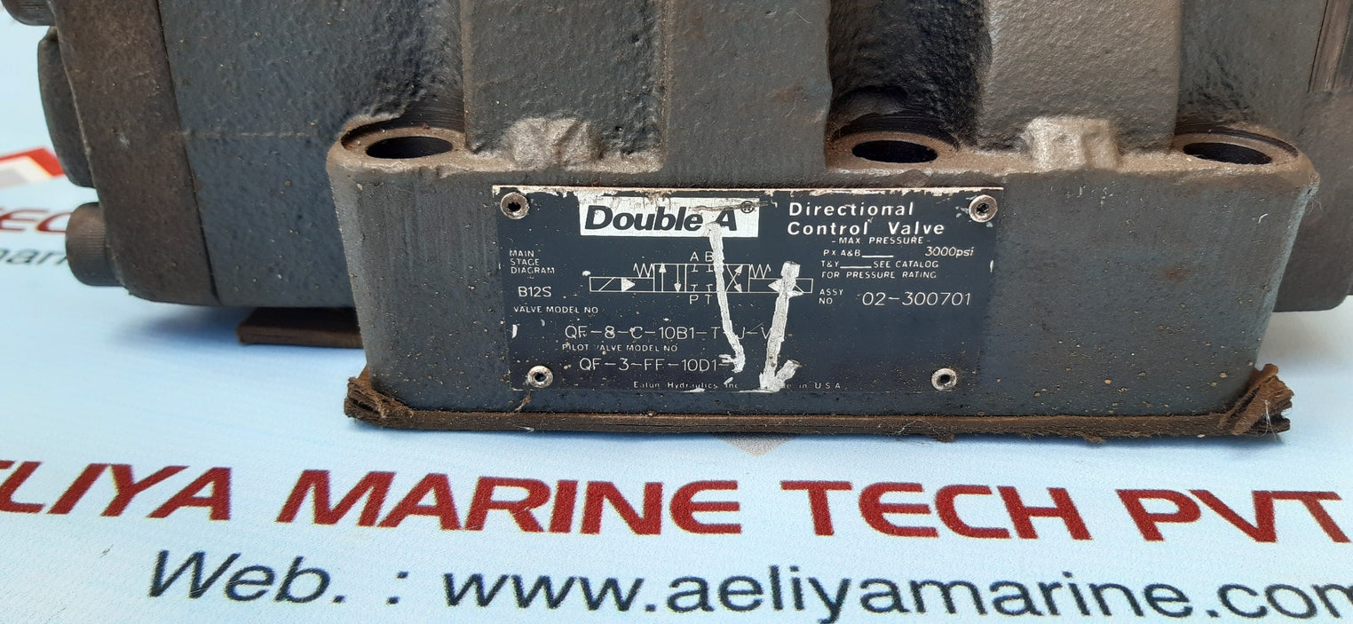 Eaton double a qf-8-c-10b1-t-j-v directional control valve