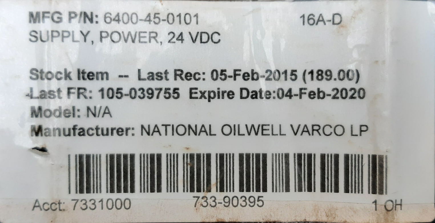 Idec ps5r-a24 7.5 watt 24 vdc .3amp power supply