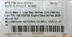 Idec ps5r-a24 7.5 watt 24 vdc .3amp power supply