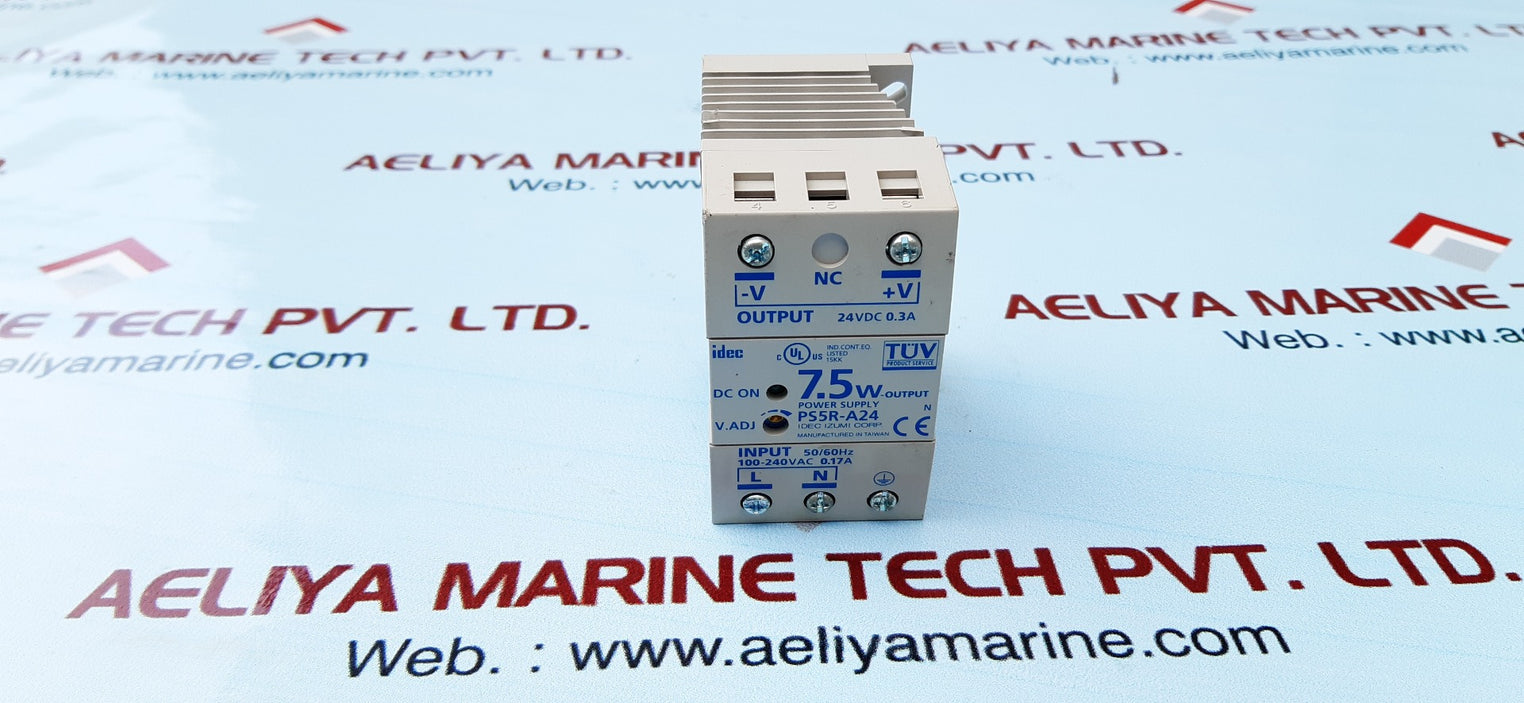 Idec ps5r-a24 7.5 watt 24 vdc .3amp power supply