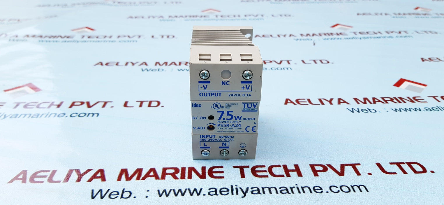 Idec ps5r-a24 7.5 watt 24 vdc .3amp power supply