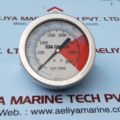 Drilco ezy-torq pressure gauge 0-3000 psi 