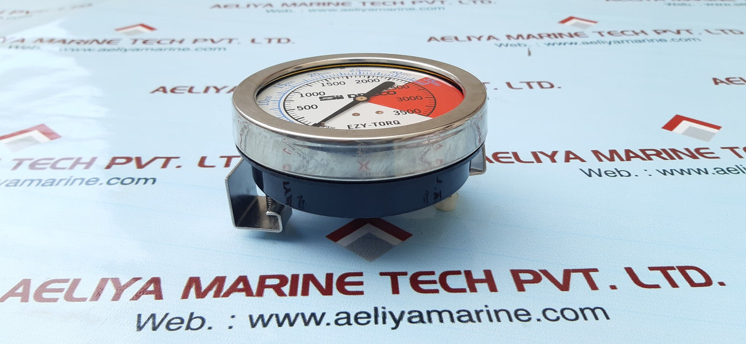 Drilco ezy-torq pressure gauge 0-3000 psi 