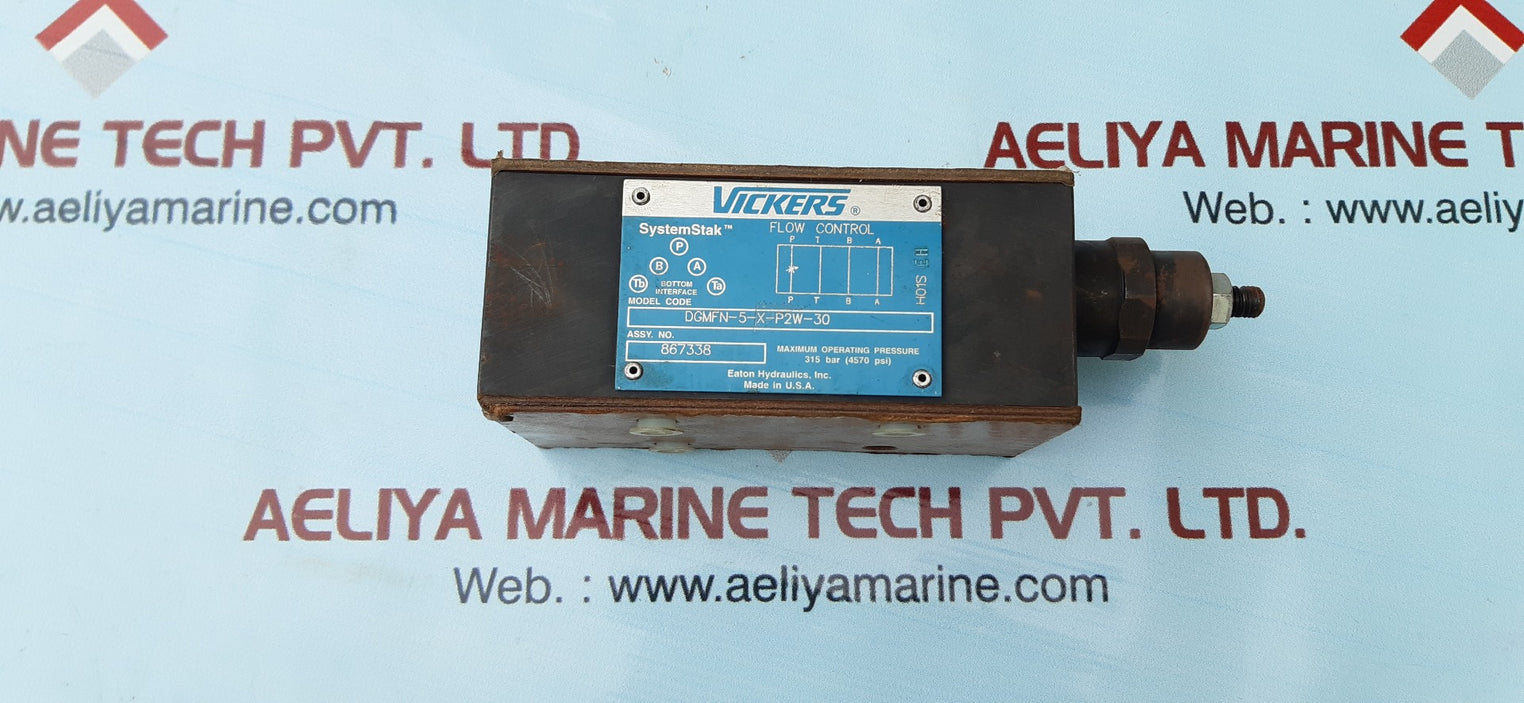 Eaton vickers dgmfn-5-x-p2w-30 system stak hydraulic flow control valve