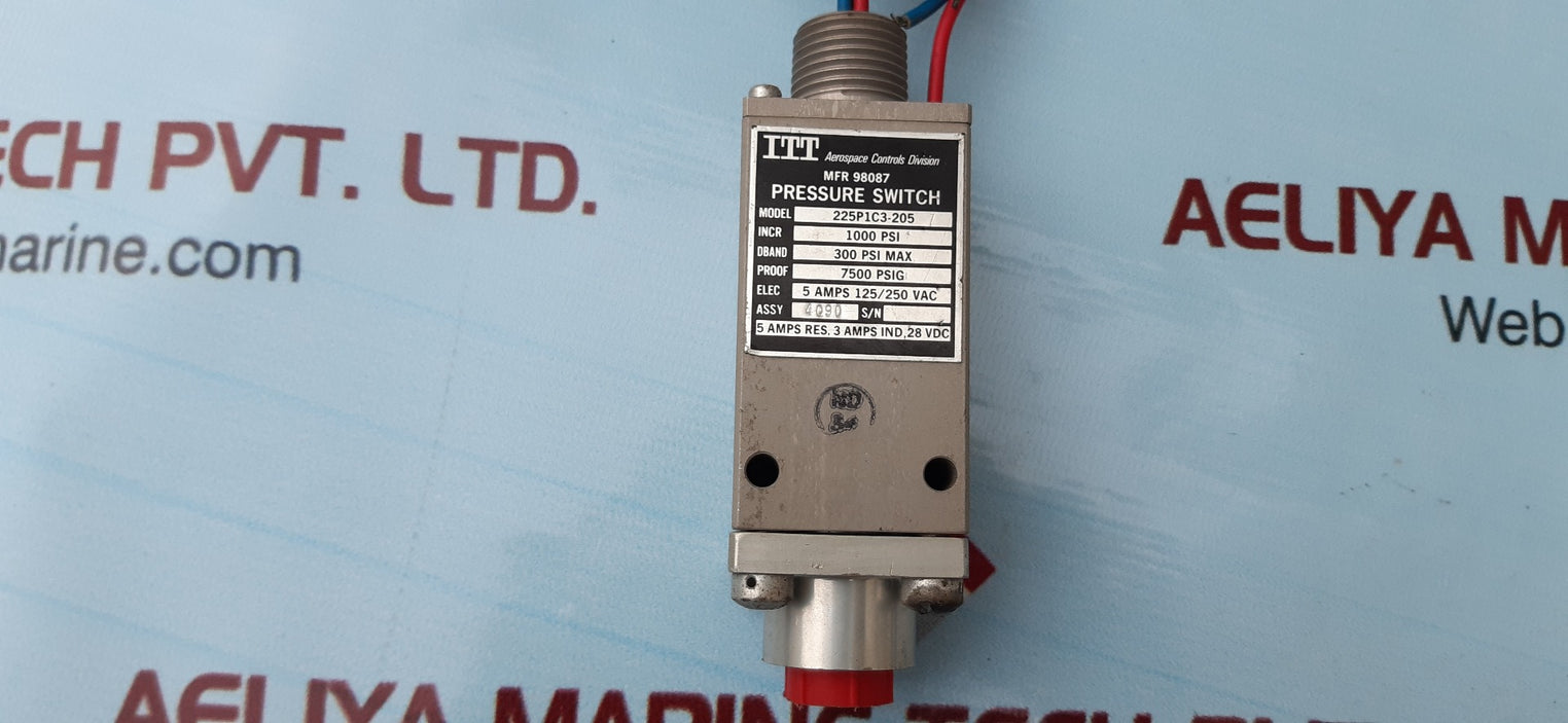 Itt 225p1c3-205 pressure switch