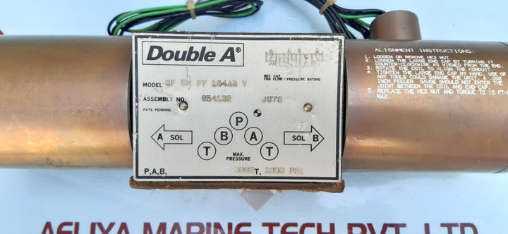 Double a qf 5m ff 164a3 v hydraulic valve