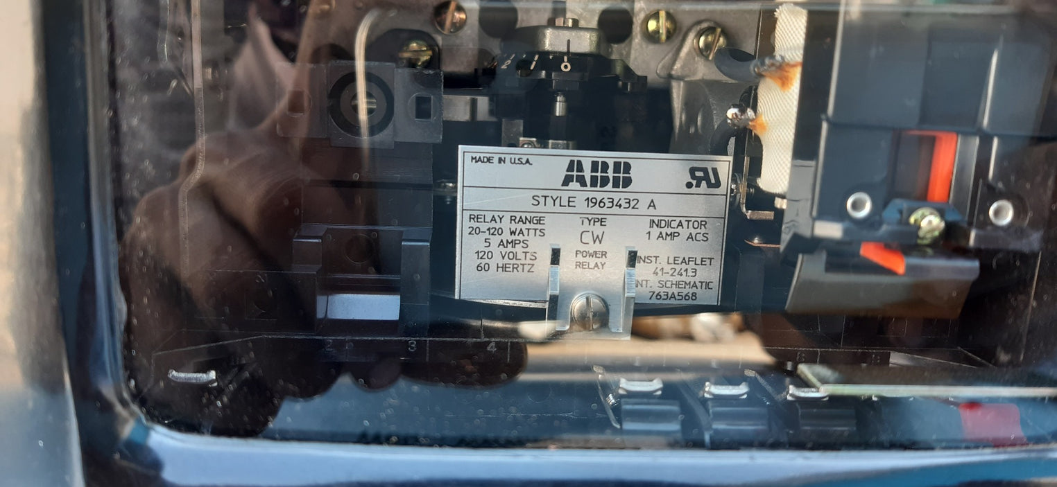 Abb cw time over power relay