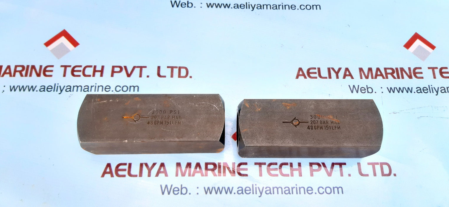 Parker c1600s female check vavle 3000 psi 40 gpm