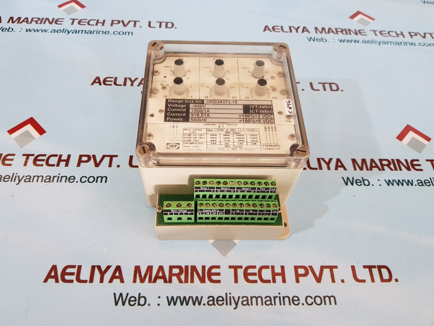 Deif gepimax-3n/2 protection relay range box 100034373.10