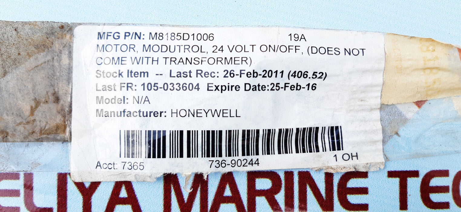 Honeywell m8185d1006 modutrol iv motor