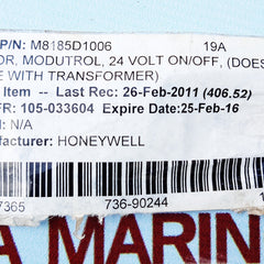 Honeywell m8185d1006 modutrol iv motor