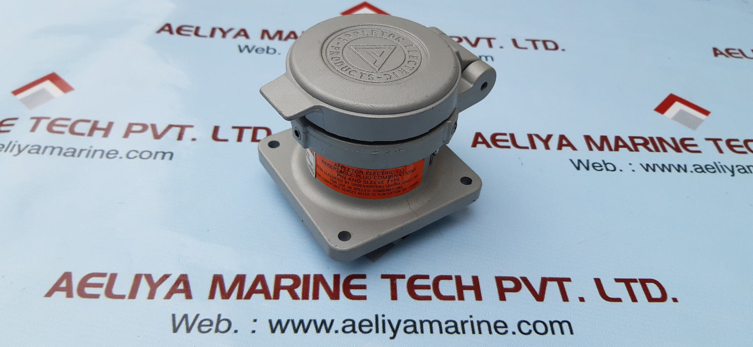 Appleton adr3033 receptacle 3-wire 3-pole 30-amp style1