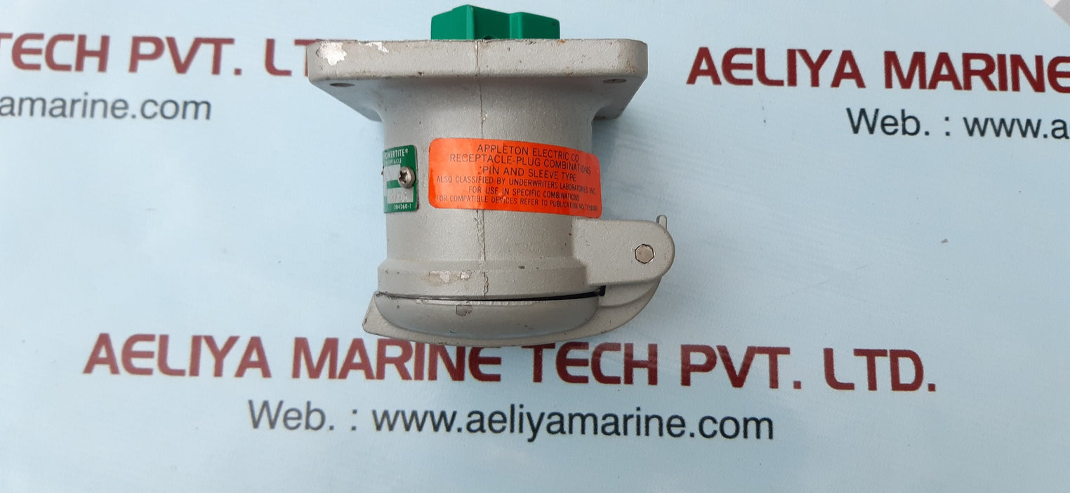Appleton adr3033 powertite receptacle 30amp 3w 3p sty1