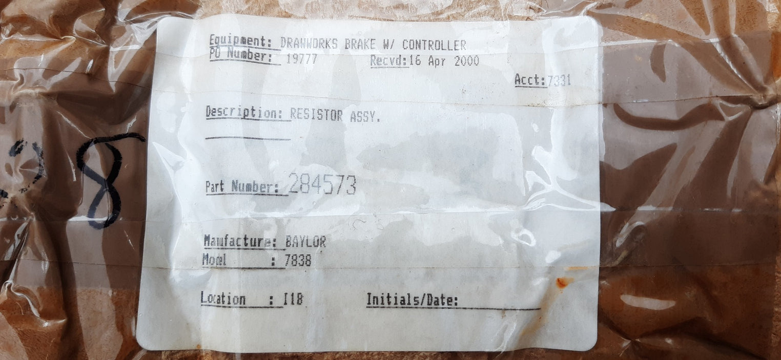 Equipment:drawworks brake w/controller