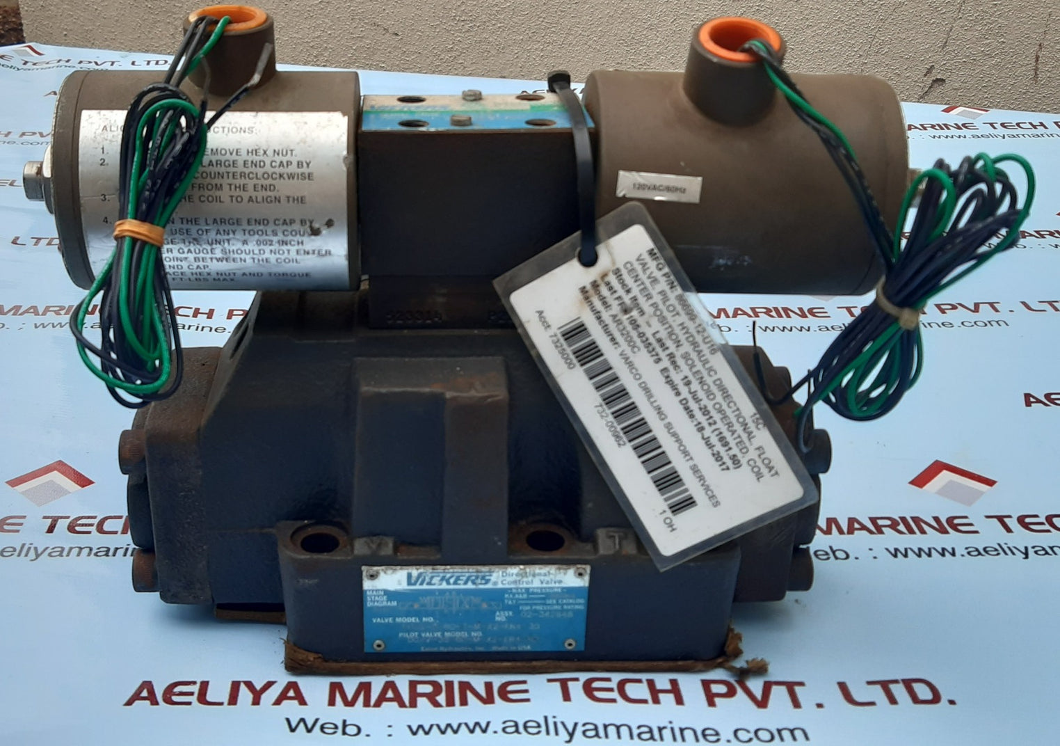 Eaton vickers dg4v-3s-6c-m-x2-er4-60 solenoid valve