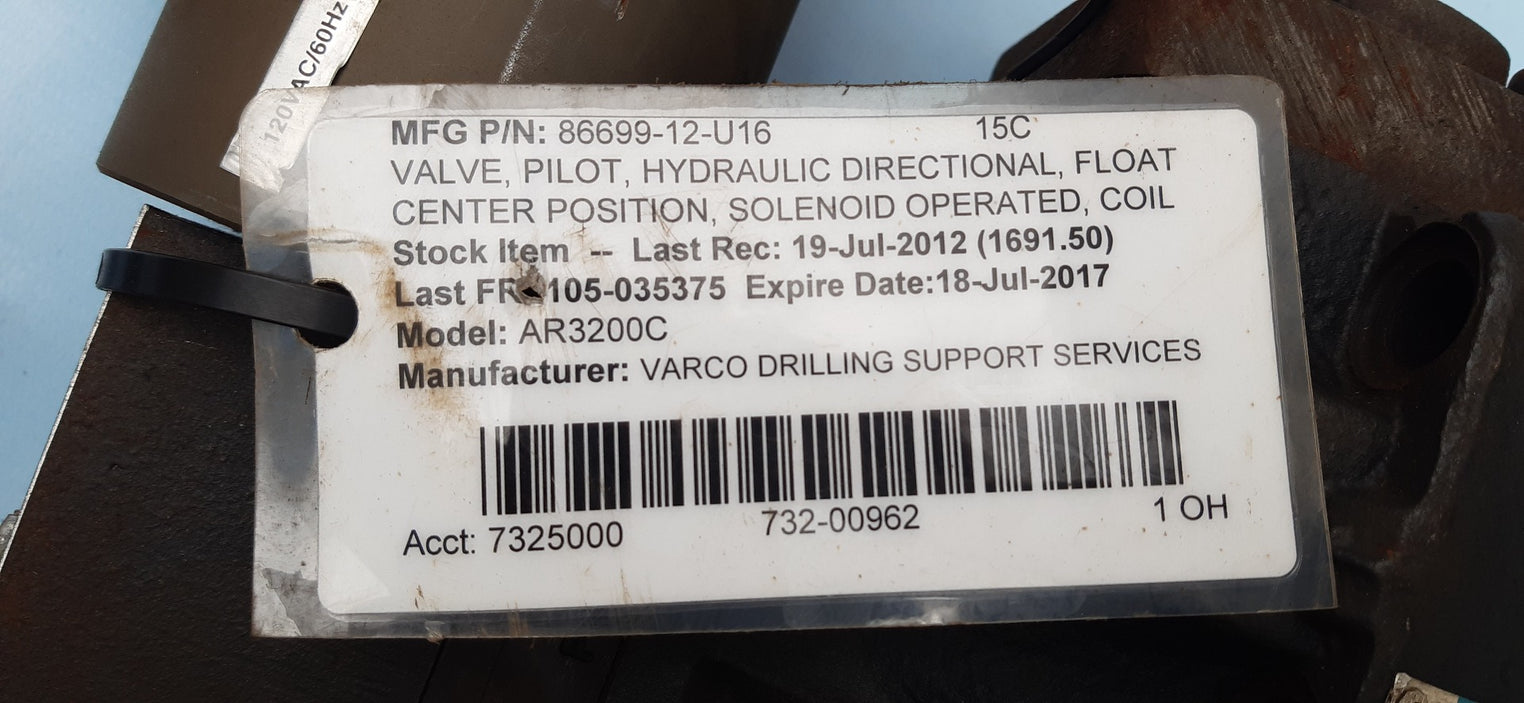 Eaton vickers dg4v-3s-6c-m-x2-er4-60 solenoid valve