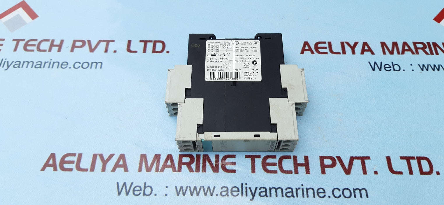 Siemens sirius 3rs 1800-1hw00 relay