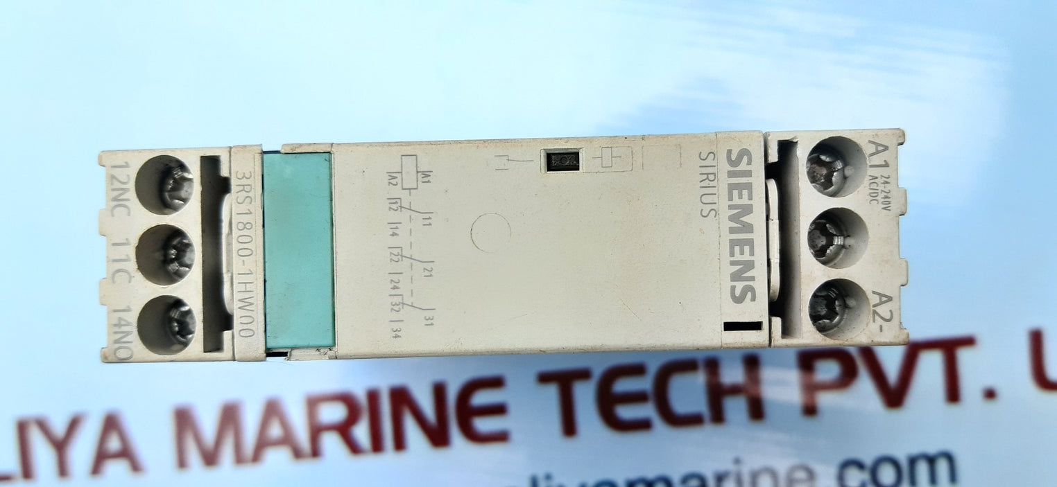 Siemens sirius 3rs 1800-1hw00 relay