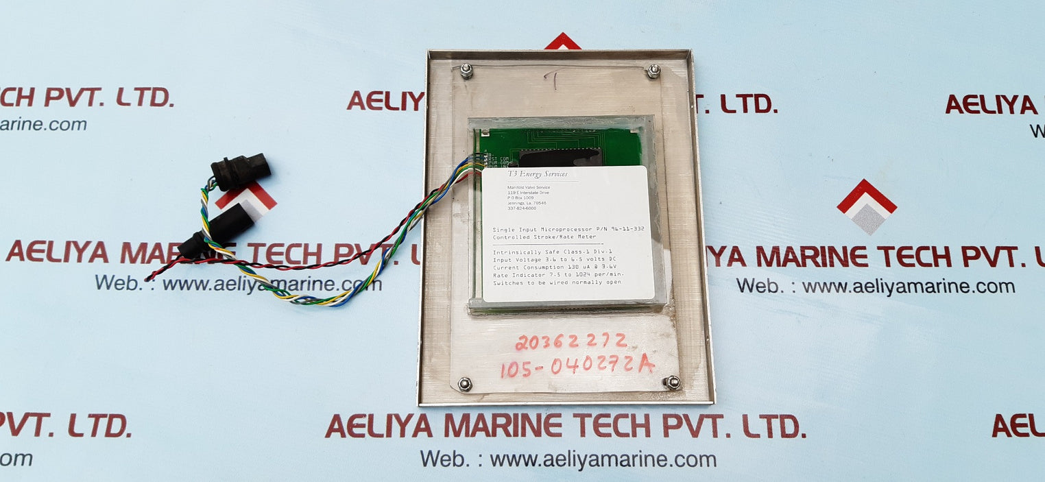 T3 energy 96-11-332 single input microprocessor
